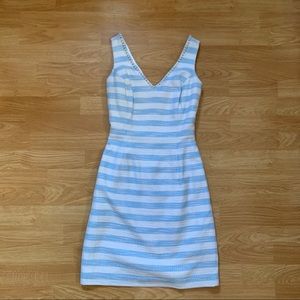 Lilly Pulitzer striped dress with beaded neckline